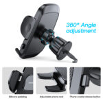 Joyroom Mechanische Ventilatierooster Auto Telefoonhouder – Zwart - 7
