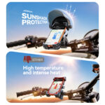 Joyroom Premium Telefoonhouder met Zonnescherm voor Fiets en Motor – Zwart - 2