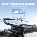 Joyroom Siliconen Telefoonhouder voor Fiets en Motor – Zwart - 5