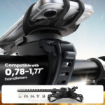 Joyroom Siliconen Telefoonhouder voor Fiets en Motor – Zwart - 8