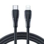 Joyroom Surpass Series 20W USB-C naar Lightning Kabel 0.25 Meter - Zwart