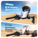 Joyroom Telefoonhouder met Zonnescherm voor Fiets en Motor – Zwart - 5