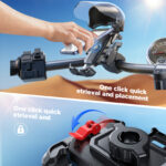 Joyroom Telefoonhouder met Zonnescherm voor Fiets en Motor – Zwart - 6