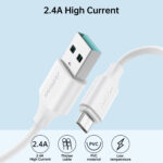 Joyroom USB-A naar Micro-USB Snellaadkabel 1 Meter – Zwart - 1