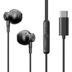 Joyroom USB-C Earphones - In-Ear Oordopjes met Microfoon - Geschikt voor Smartphones - Zwart