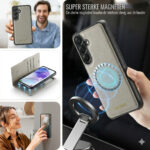 Solidenz 2-in-1 Magnetisch Wallet Case voor Samsung Galaxy A37 – Beige - 7