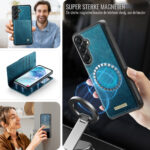 Solidenz 2-in-1 Magnetisch Wallet Case voor Samsung Galaxy A57 – Blauw - 7
