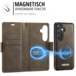 Solidenz 2-in-1 Magnetisch Wallet Case voor Samsung Galaxy A57 – Bruin - 5