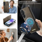 Solidenz 2-in-1 Magnetisch Wallet Case voor Samsung Galaxy A57 – Bruin - 7