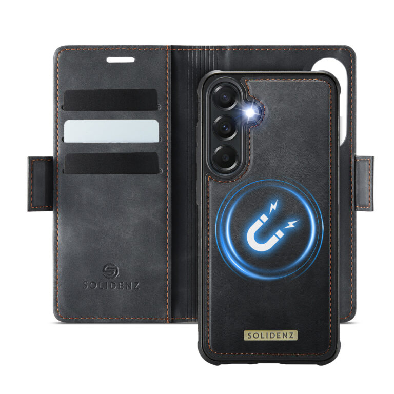 Solidenz 2-in-1 Magnetisch Wallet Case voor Samsung Galaxy A37 - Zwart