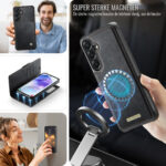 Solidenz 2-in-1 Magnetisch Wallet Case voor Samsung Galaxy A57 – Zwart - 7