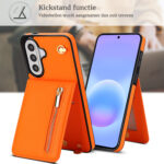 Solidenz Fashion Portemonnee hoesje met koord Samsung Galaxy A57 – Oranje - 4