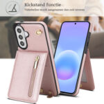 Solidenz Fashion Portemonnee hoesje met koord Samsung Galaxy A57 – Roségoud - 4