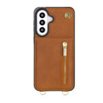 Solidenz Fashion Portemonnee hoesje met koord Samsung Galaxy A57 – Bruin - 6