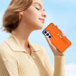 Solidenz Fashion Portemonnee hoesje met koord Samsung Galaxy S26 - Oranje - afbeelding 6