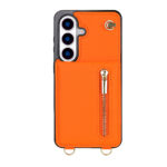 Solidenz Fashion Portemonnee hoesje met koord Samsung Galaxy S26 - Oranje - afbeelding 7