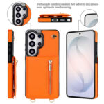 Solidenz Fashion Portemonnee hoesje met koord Samsung Galaxy S26 Ultra – Oranje - 3
