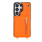 Solidenz Fashion Portemonnee hoesje met koord Samsung Galaxy S26 Ultra – Oranje - 5