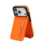 Solidenz Fashion Portemonnee hoesje met koord iPhone 17 Pro Max – Oranje - 6