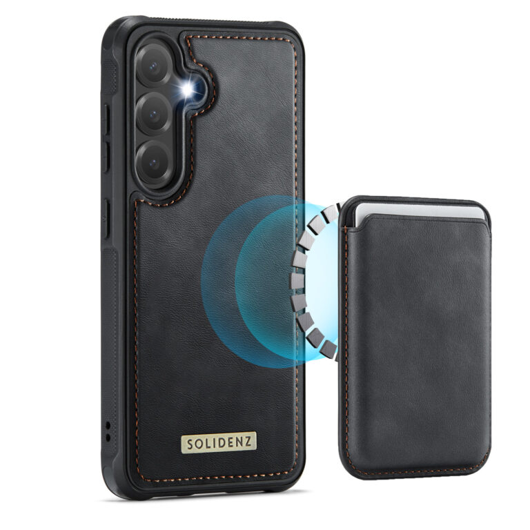 Solidenz Magnetisch Wallet Backcover voor Samsung Galaxy A37 - Zwart