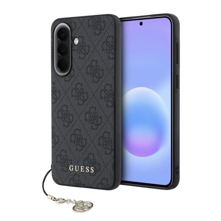 Guess 4G Charm Backcover Hoesje Samsung Galaxy A57 - Grijs