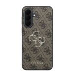 Guess PU 4G Metal Logo Backcover Hoesje Samsung Galaxy A57 – Bruin - 2