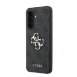 Guess PU 4G Metal Logo Backcover Hoesje Samsung Galaxy A57 – Grijs - 1