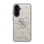 Guess PU 4G Metal Logo Backcover Hoesje Samsung Galaxy A57 – Roze - 2