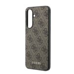 Guess PU 4G Classic Logo Backcover Hoesje Samsung Galaxy A37 – Bruin - 4