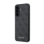 Guess PU 4G Classic Logo Backcover Hoesje Samsung Galaxy A37 – Grijs - 1