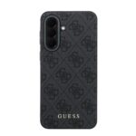 Guess PU 4G Classic Logo Backcover Hoesje Samsung Galaxy A37 – Grijs - 2