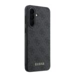Guess PU 4G Classic Logo Backcover Hoesje Samsung Galaxy A37 – Grijs - 3