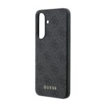 Guess PU 4G Classic Logo Backcover Hoesje Samsung Galaxy A37 – Grijs - 4