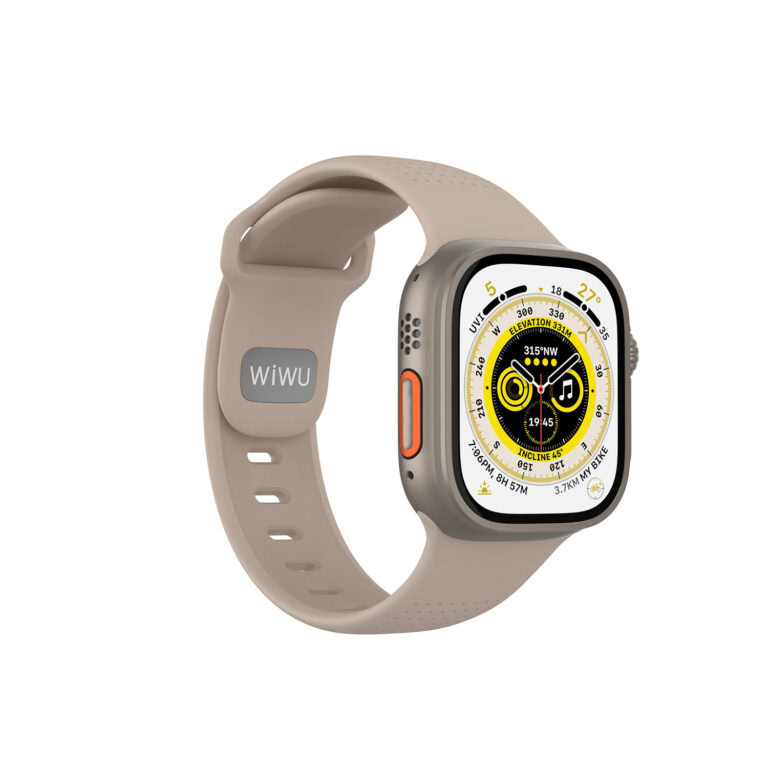 WiWU Comf Secur Bandje Apple Watch (44/45/46/49 mm) - Grijs