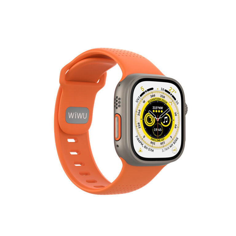 WiWU Comf Secur Bandje Apple Watch (44/45/46/49 mm) - Oranje