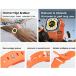 WiWU Comf Secur Bandje Apple Watch (44/45/46/49 mm) – Oranje - 5