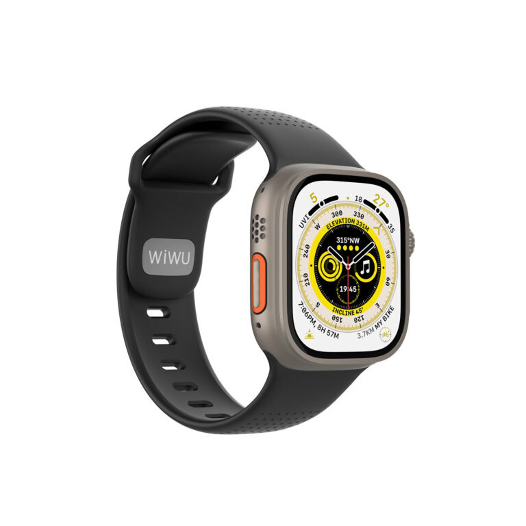 WiWU Comf Secur Bandje Apple Watch (44/45/46/49 mm) - Zwart