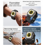 WiWU Comf Secur Bandje Apple Watch (44/45/46/49 mm) – Zwart - 4