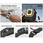 WiWU Comf Secur Bandje Apple Watch (44/45/46/49 mm) – Zwart - 5