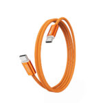 WiWU Essen 240W USB-C naar USB-C Snellaadkabel 1.5 Meter - Oranje