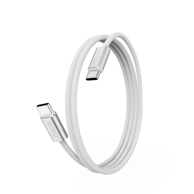 WiWU Essen 240W USB-C naar USB-C Snellaadkabel 1.5 Meter - Wit