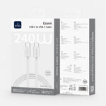 WiWU Essen 240W USB-C naar USB-C Snellaadkabel 1.5 Meter – Wit - 5
