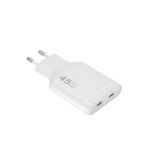 WiWU Essen Slim 45W Ultra-Compacte GaN Oplader Dual USB-C – Wit - 3