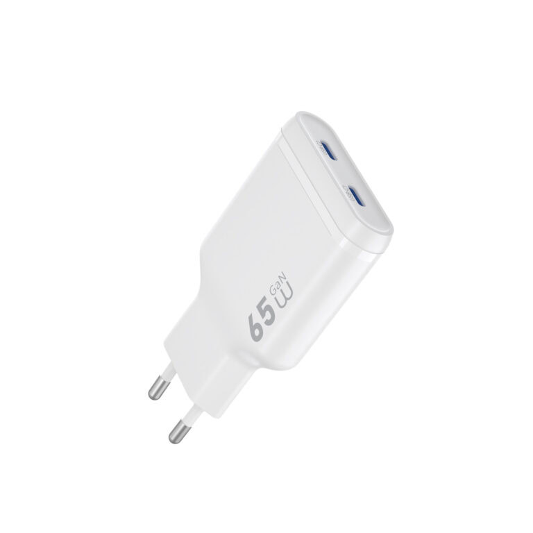 WiWU Essen Slim 65W Ultra-Compacte GaN Oplader USB-C - Wit