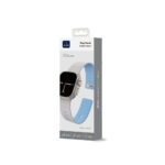 WiWU Mag Secur Magnetisch Siliconen Bandje voor Apple Watch (44/45/46/49 mm) – Grijs en Blauw - 9