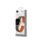 WiWU Mag Secur Magnetisch Siliconen Bandje voor Apple Watch (44/45/46/49 mm) – Zwart en Oranje - 10