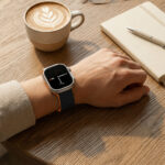 WiWU Mag Secur Magnetisch Siliconen Bandje voor Apple Watch (44/45/46/49 mm) – Zwart en Oranje - 5