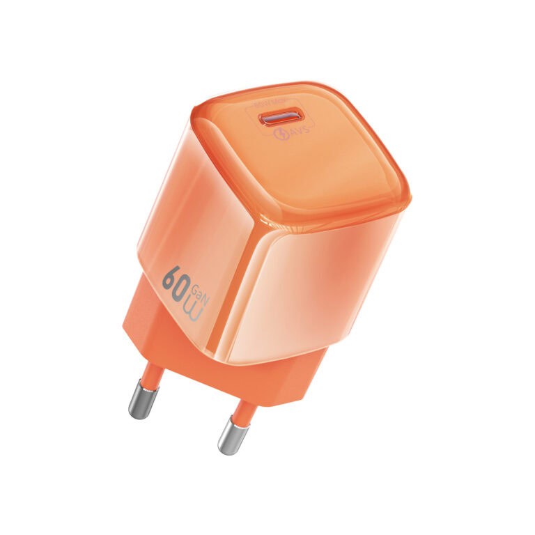 WiWU Oplader Jelly 60W AVS GaN Fast Charger USB-C - Oranje