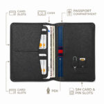 WiWU Paspoort Wallet RFID Paspoorthouder – Zwart - 1