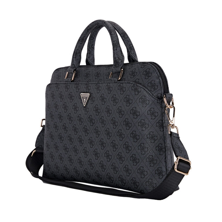 Guess PU 4G Triangle Logo Laptoptas voor 13/14/15 inch - Grijs